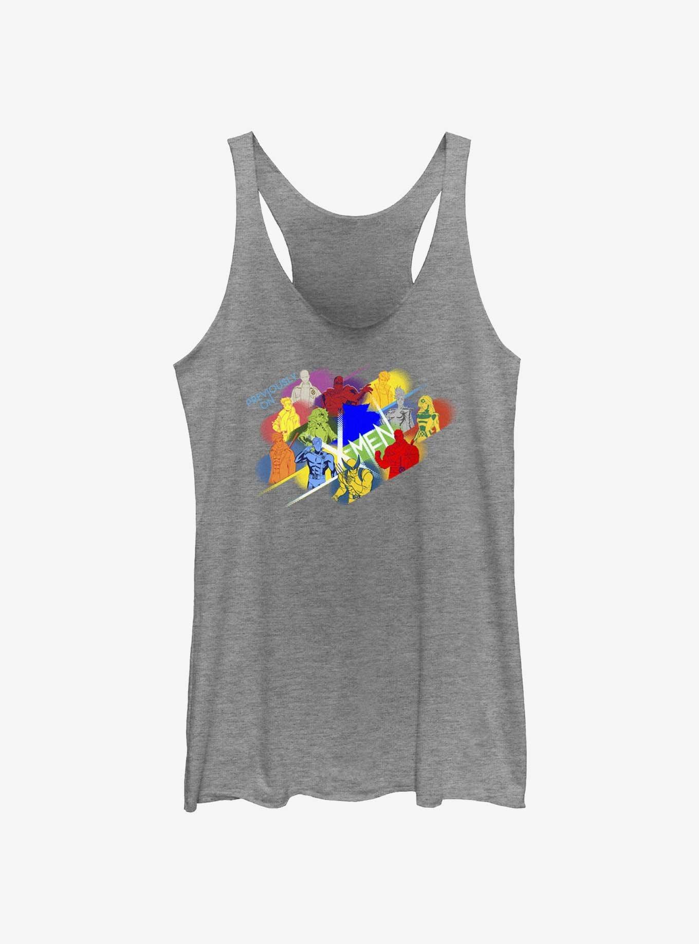 Marvel X-Men '97 Team Womens Tank Top, GRAY HTR, hi-res