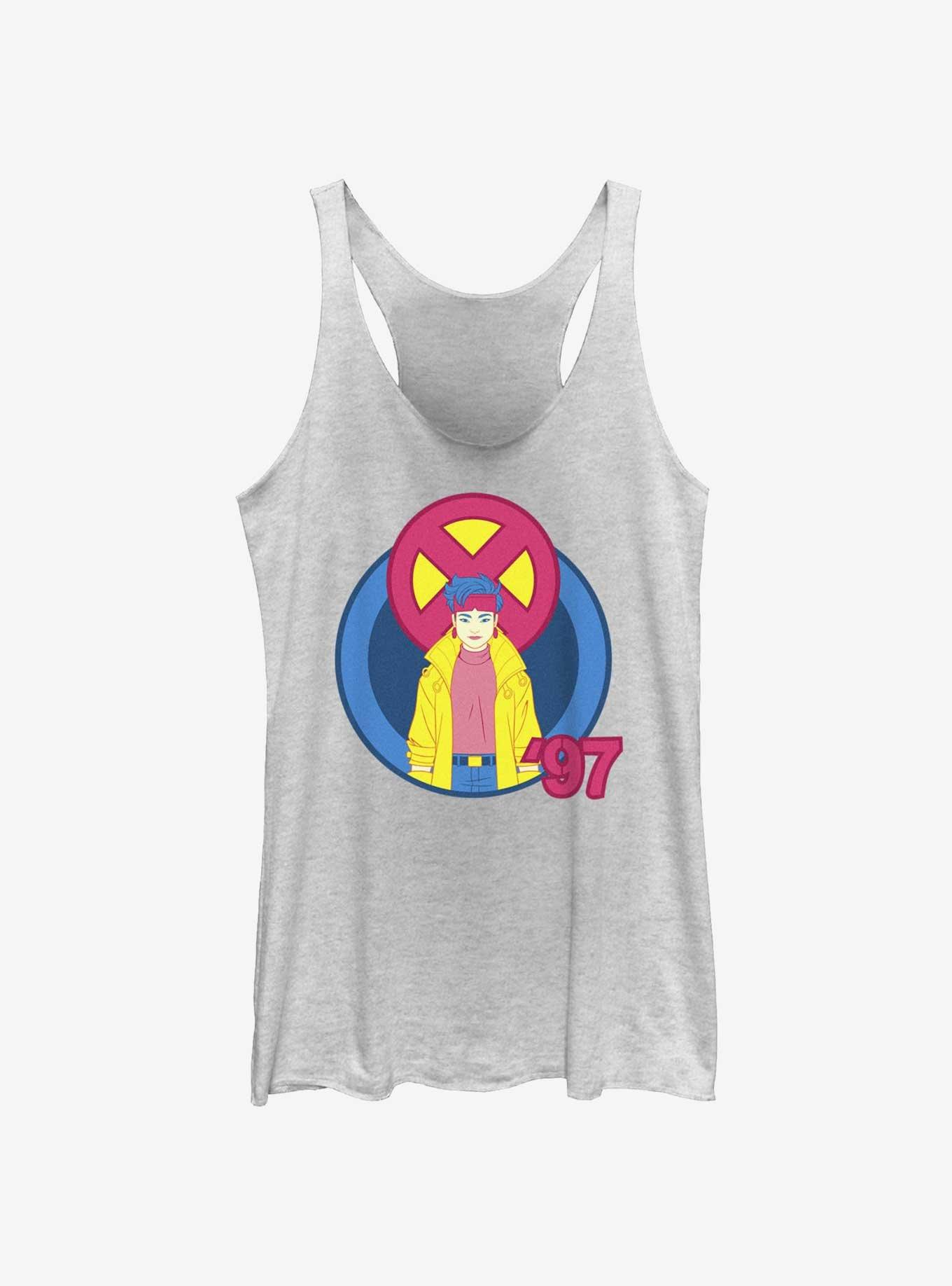 Marvel X-Men '97 Jubilee Portrait Womens Tank Top, WHITE HTR, hi-res