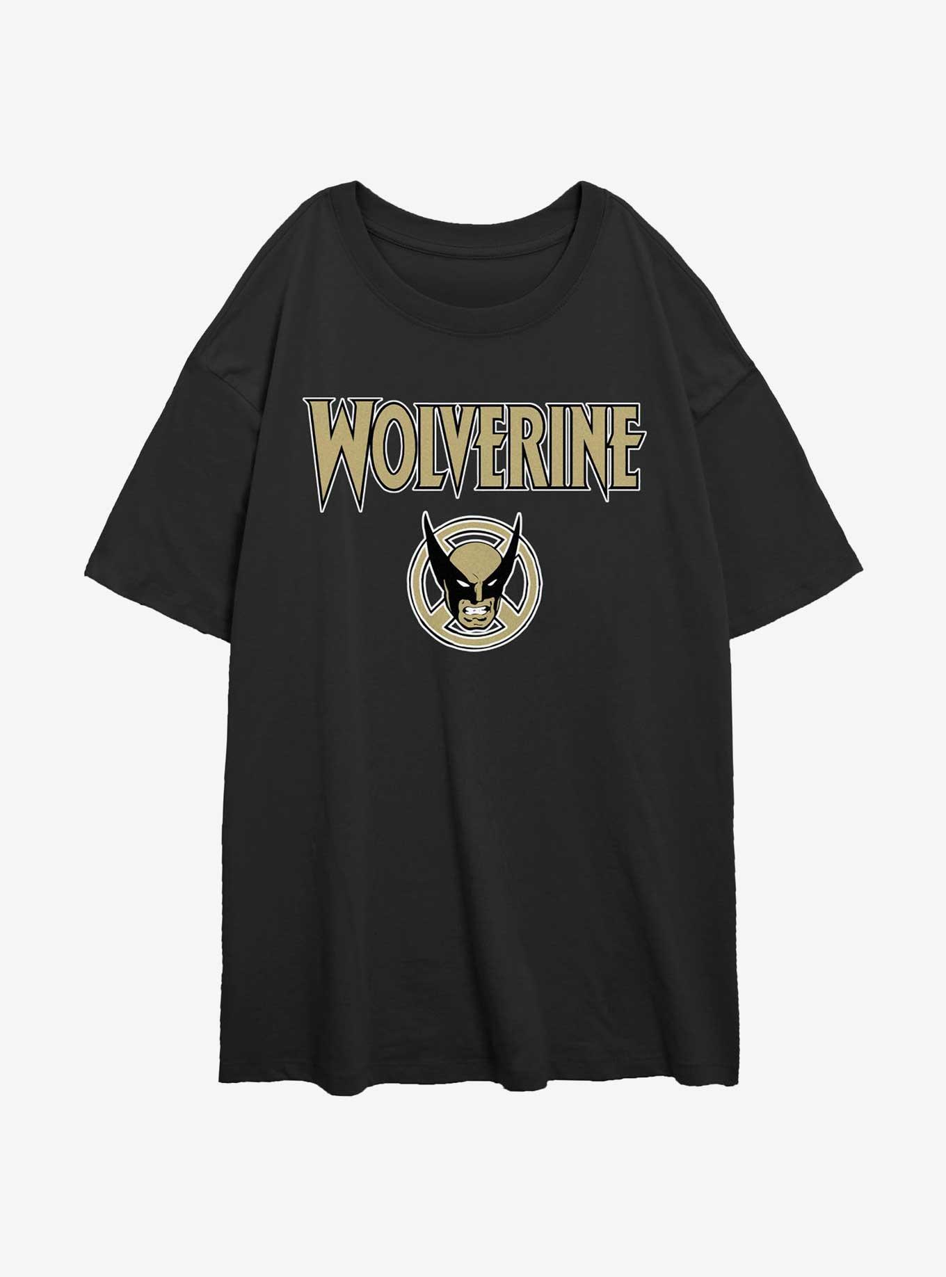 Wolverine Logan Icon Womens Oversized T-Shirt, BLACK, hi-res