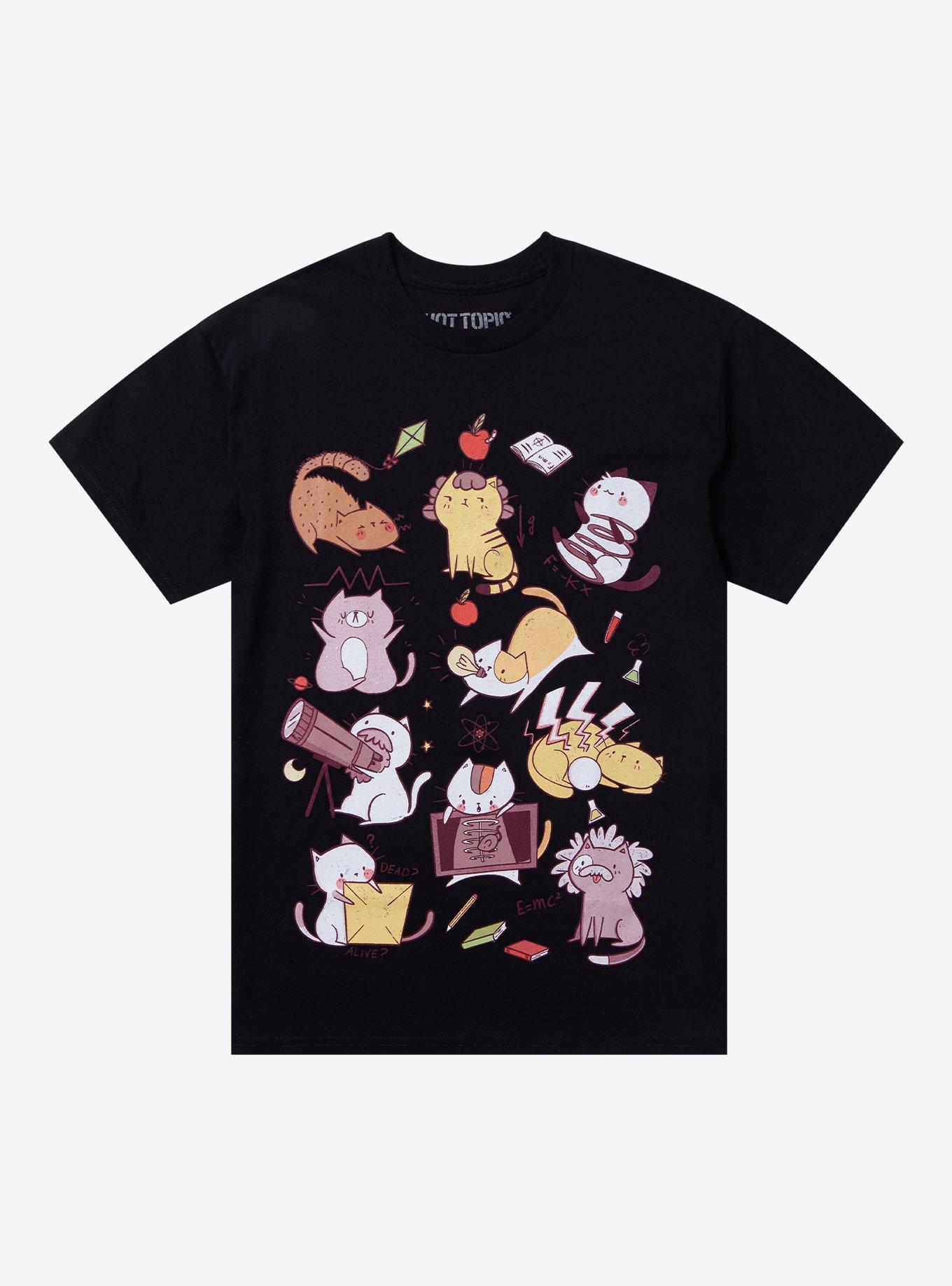 Cat Scientists T-Shirt By TaylorRoss1, BLACK, hi-res