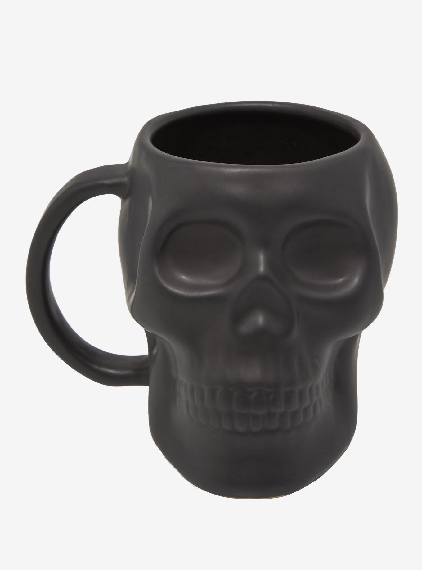 Black Skull Figural Mug, , hi-res