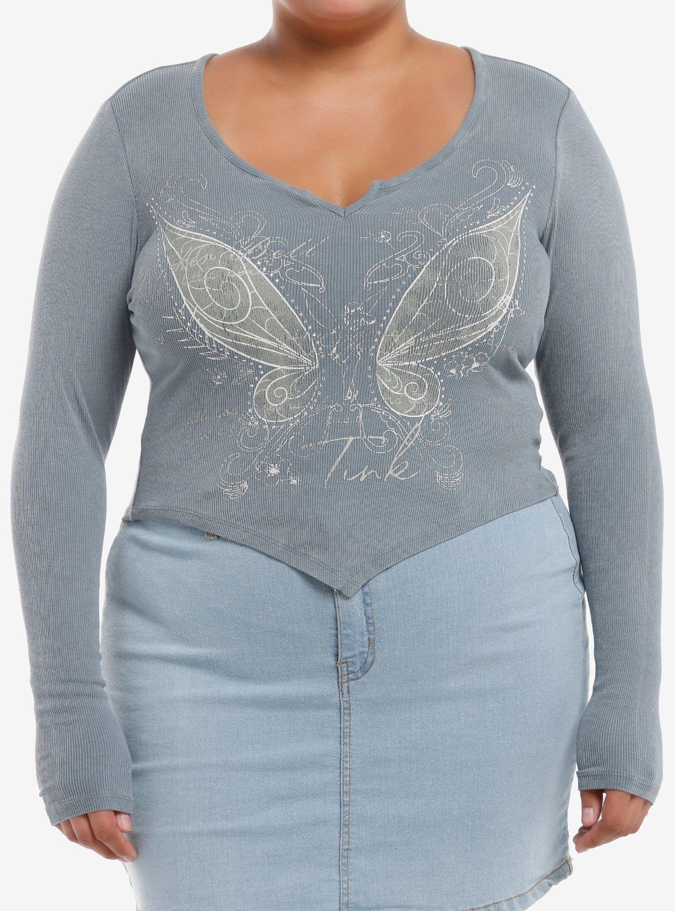 Disney Peter Pan Tinker Bell Wings Long-Sleeve T-Shirt Plus Size, , hi-res