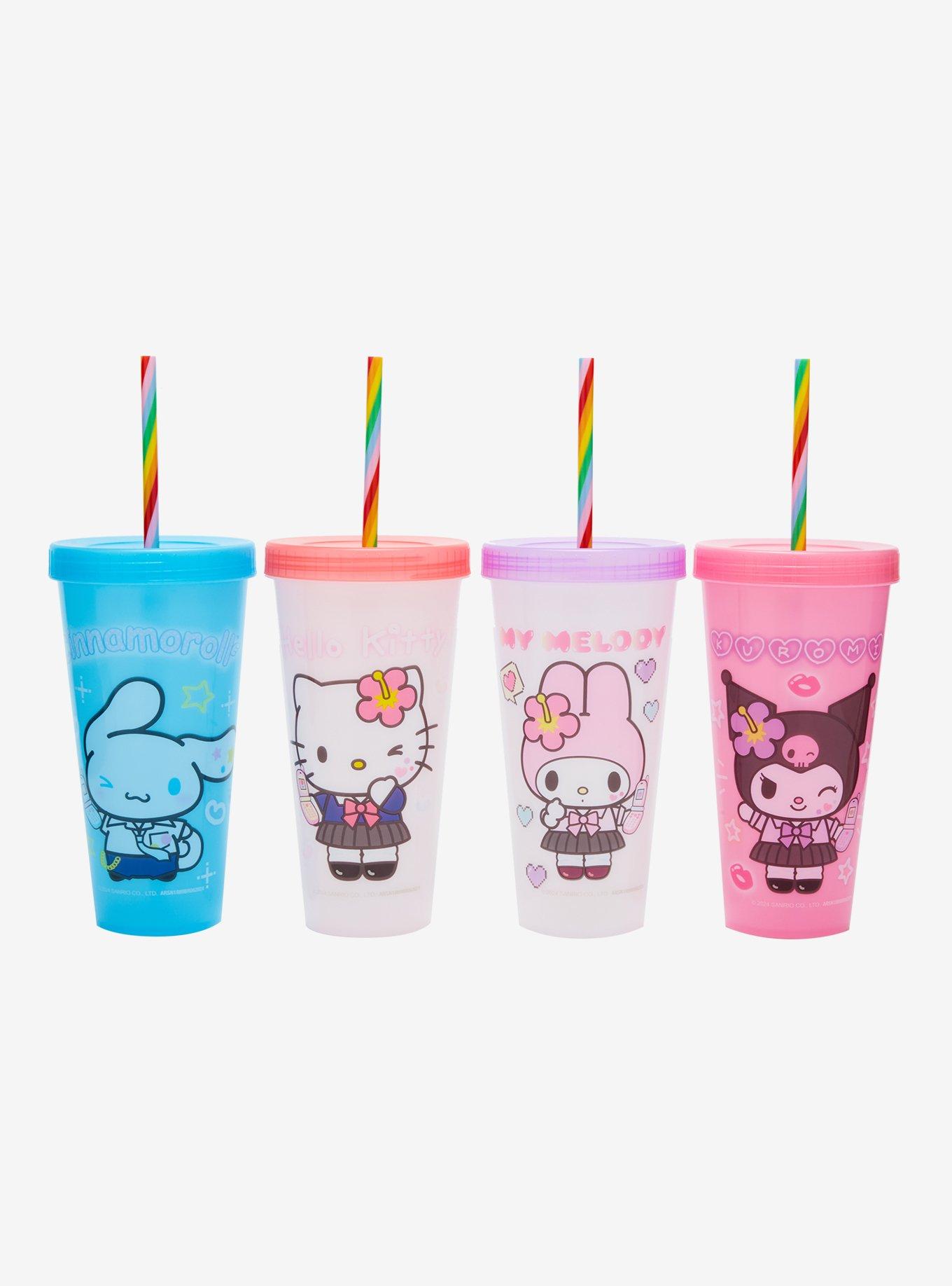 Hello Kitty And Friends Kogyaru Color-Changing Acrylic Travel Cup Set
