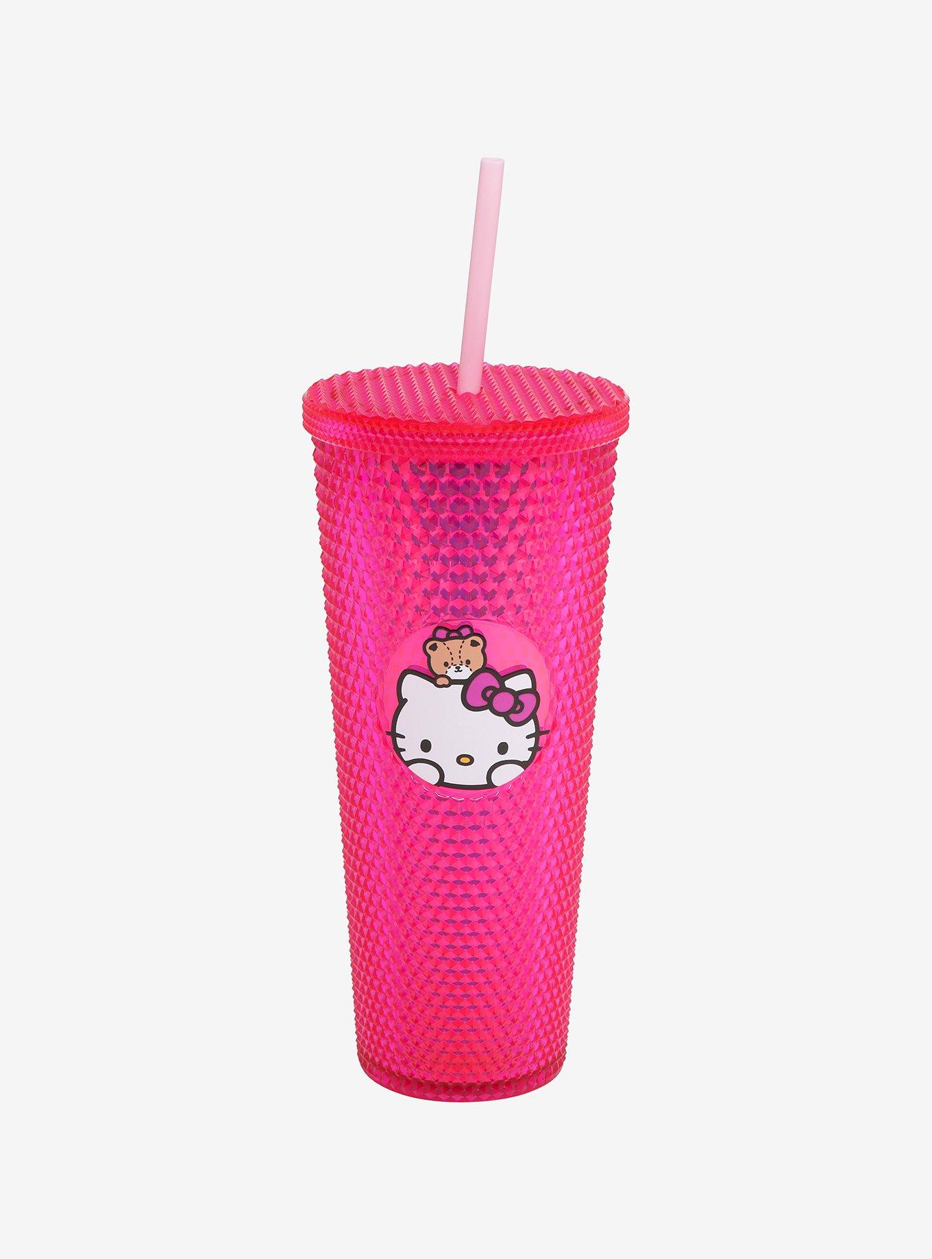 Hello Kitty & Tiny Chum Iridescent Pink Pyramid Acrylic Travel Cup, , hi-res