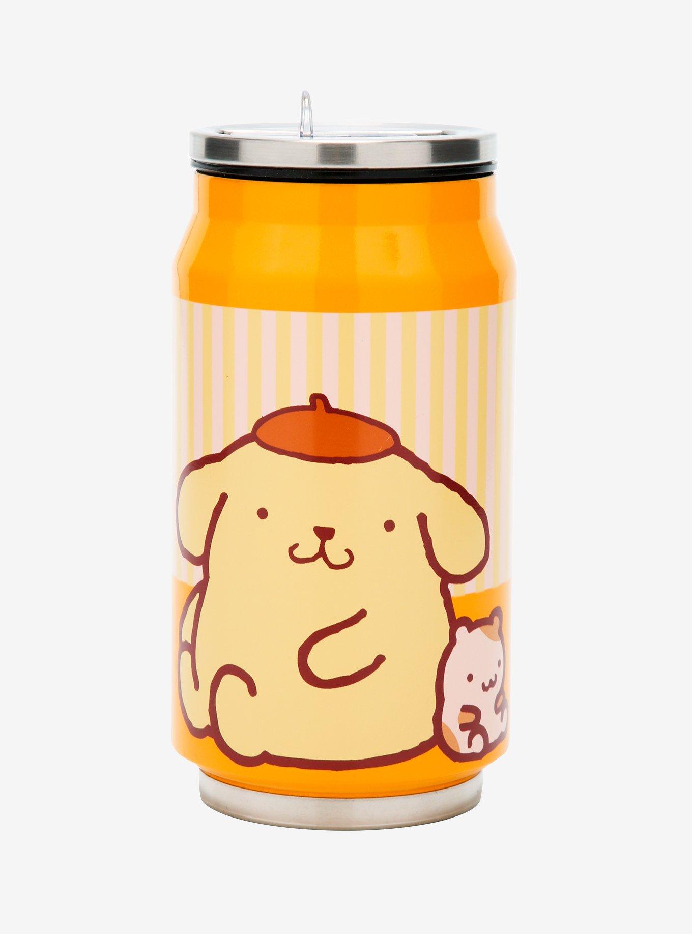 Pompompurin & Muffin Soda Can Water Bottle, , hi-res