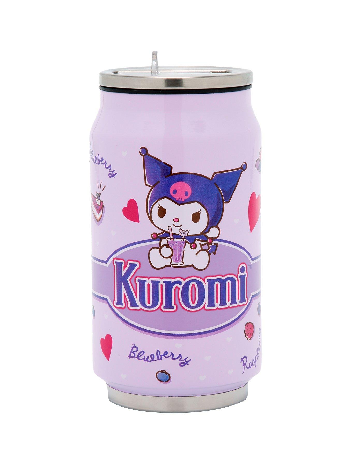 Kuromi Favorite Foods Soda Can Water Bottle, , hi-res