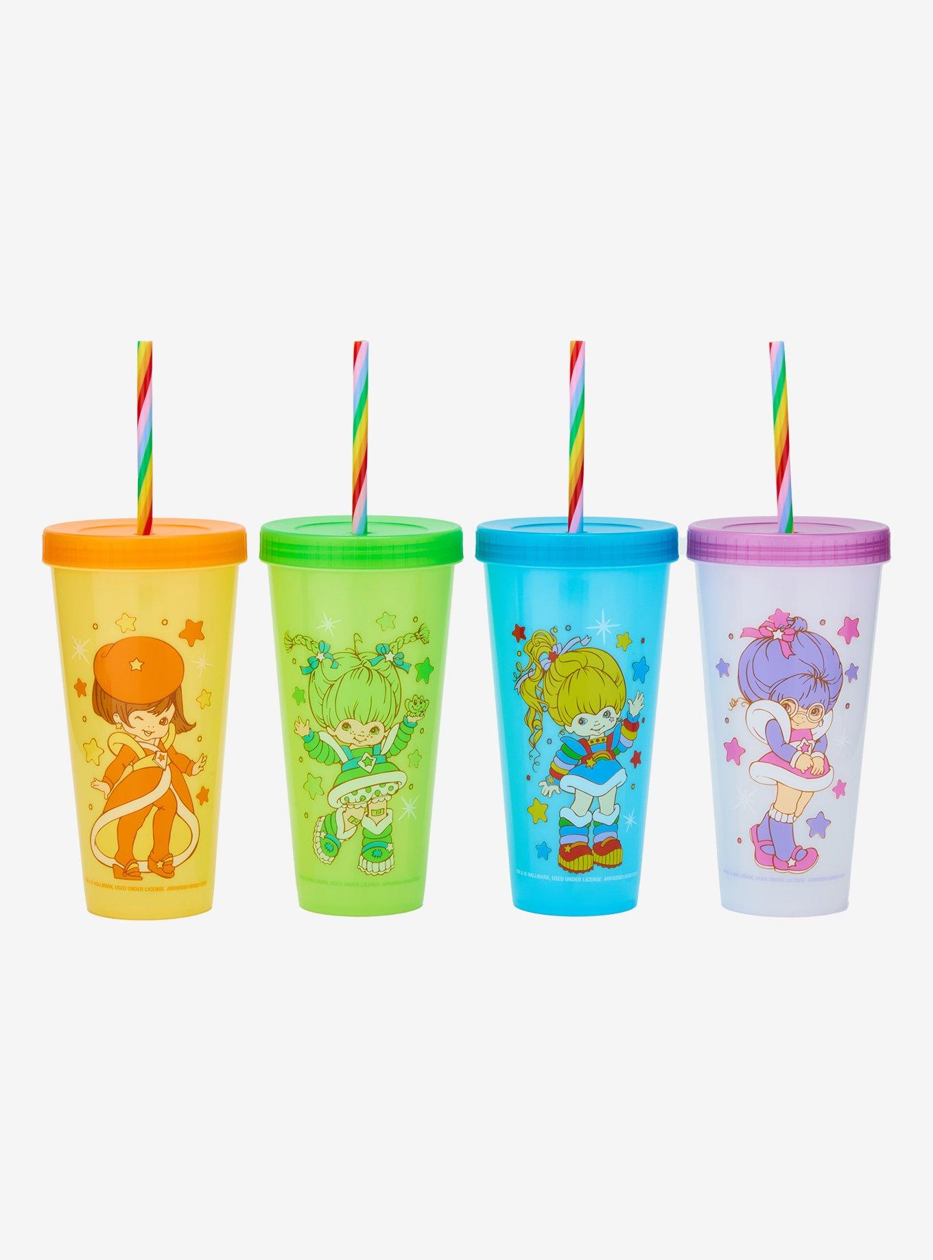 Rainbow Brite Color-Changing Acrylic Travel Cup Set | Hot Topic