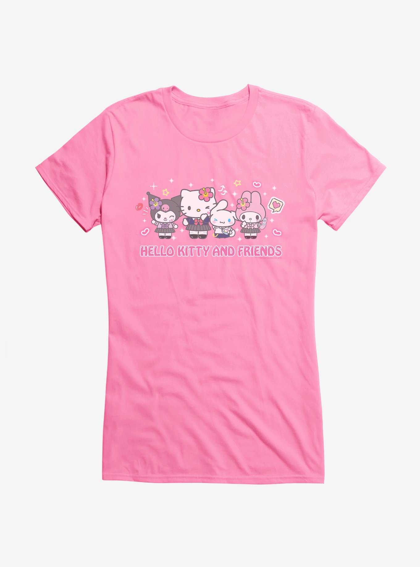 Hello Kitty & Friends Kogyaru Group Girls T-Shirt, , hi-res