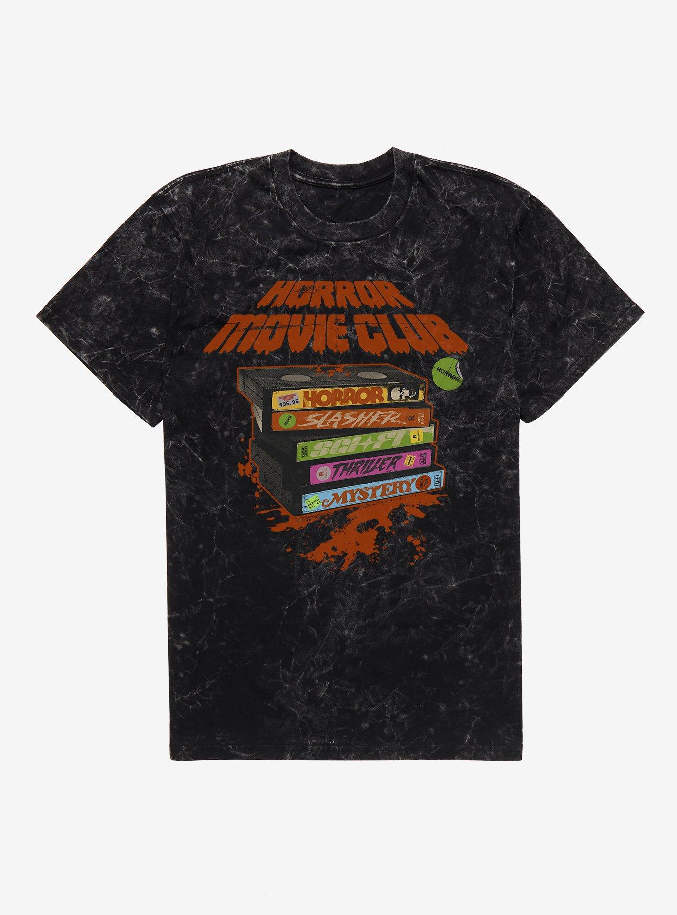 Horror Movie Club Mineral Wash T-Shirt, , hi-res