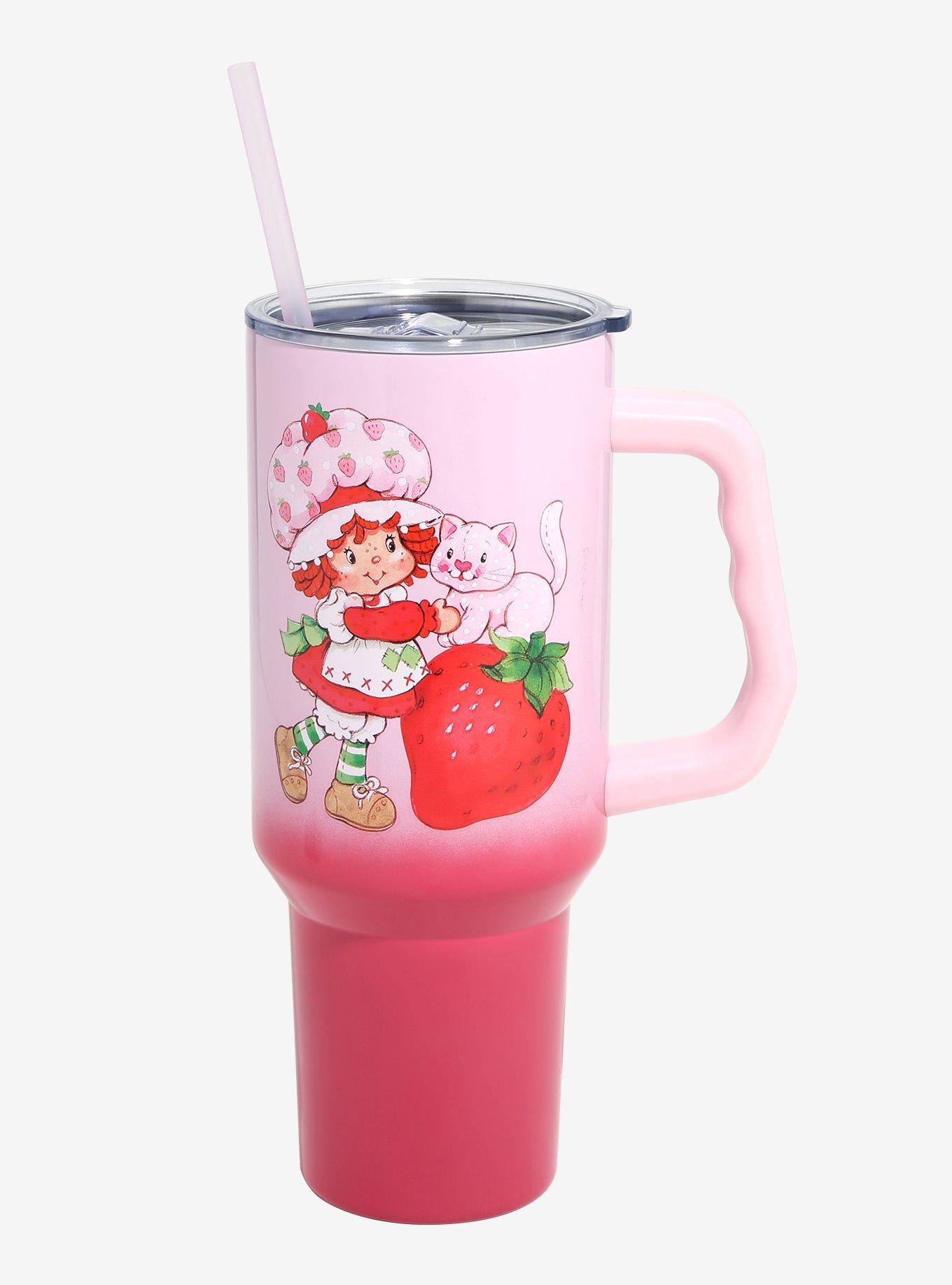 Strawberry Shortcake Pink Ombre Stainless Steel Travel Cup