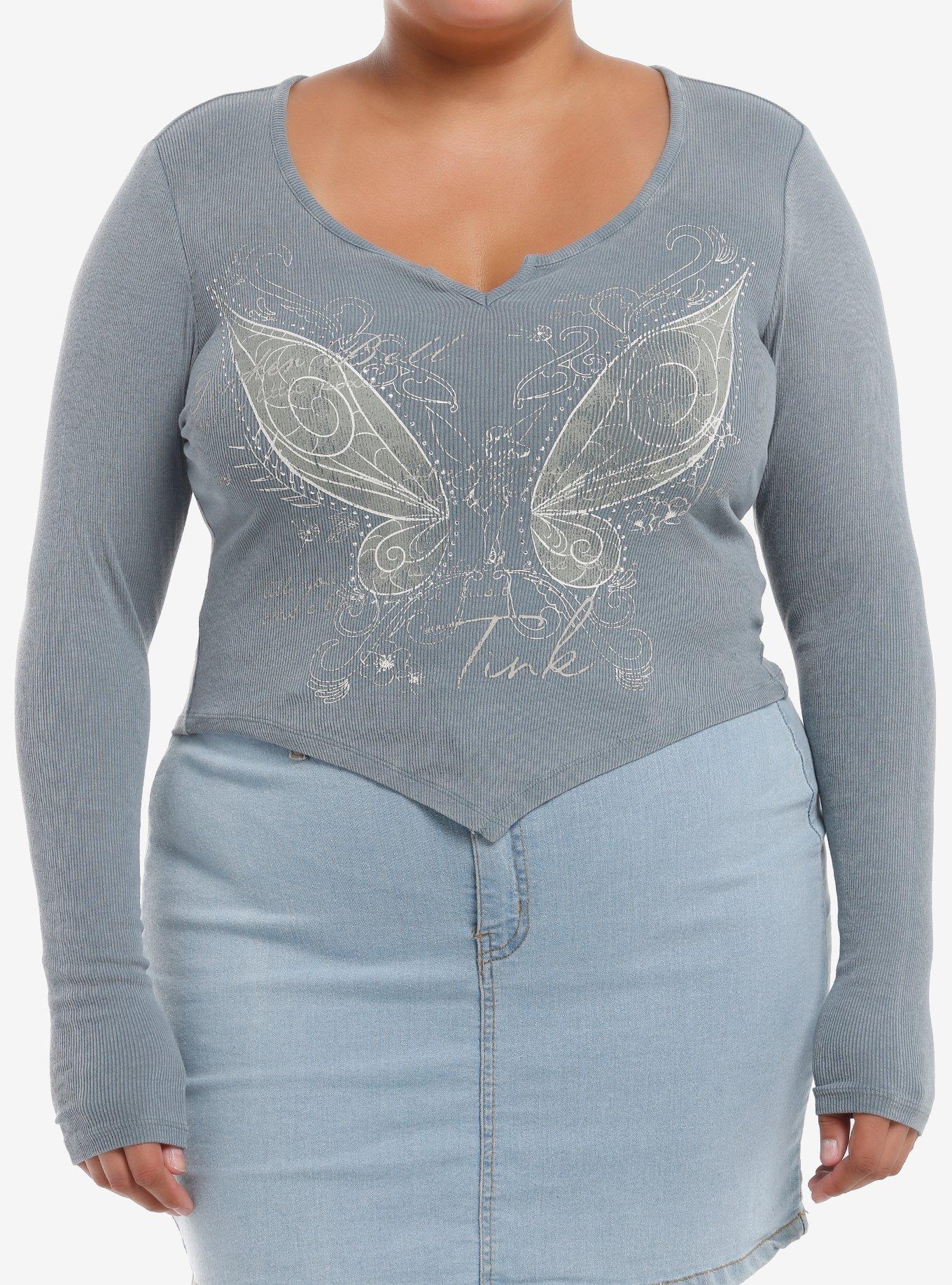 Disney Peter Pan Tinker Bell Wings Girls Long-Sleeve T-Shirt Plus Size, , hi-res