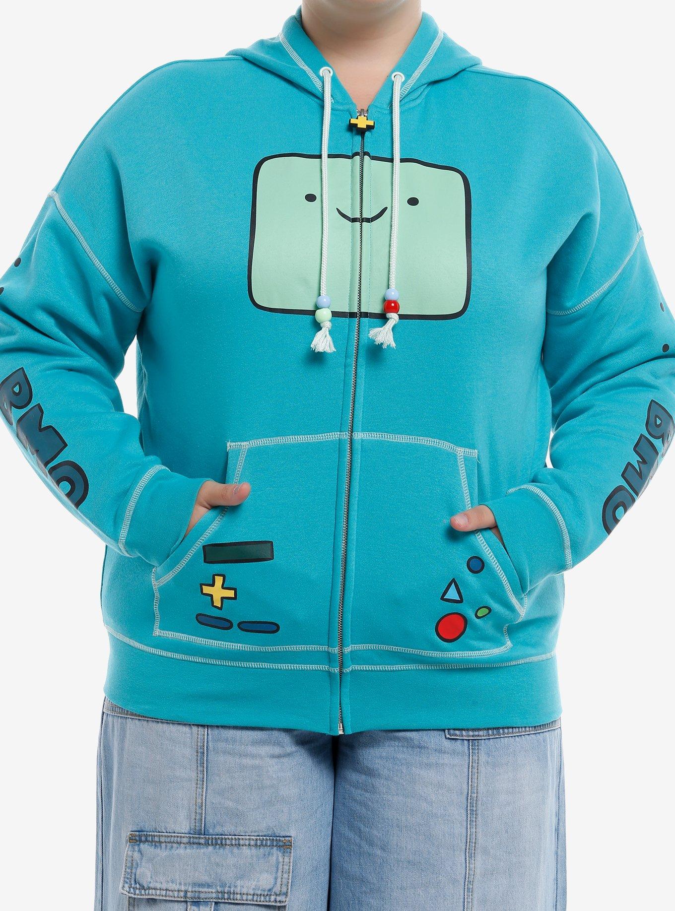 Adventure Time BMO Cosplay Girls Zip-Up Hoodie Plus Size, , hi-res