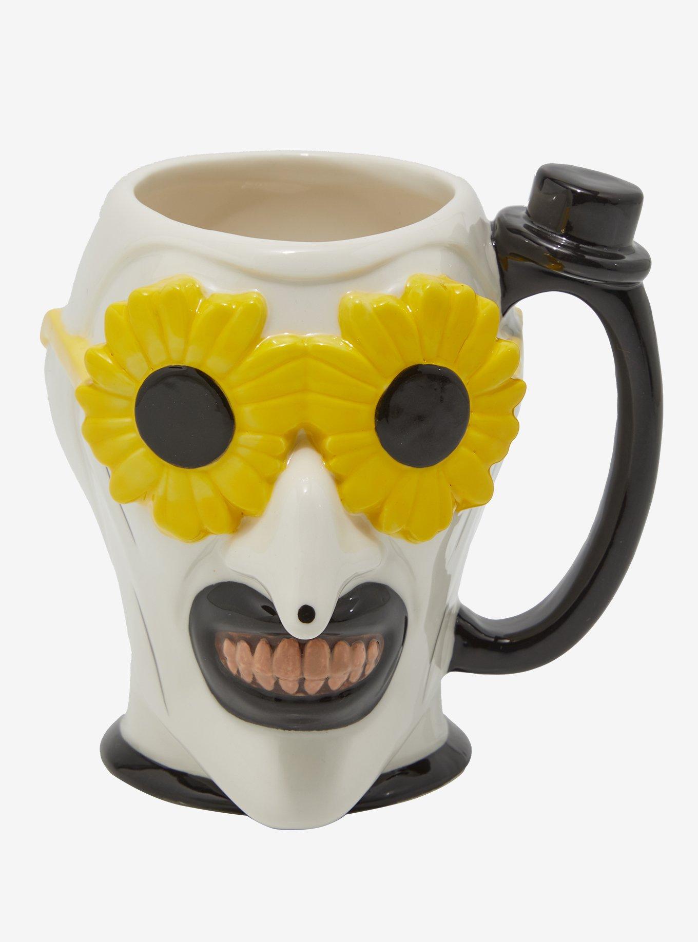 Terrifier Art The Clown Flower Sunglasses Figural Mug, , hi-res