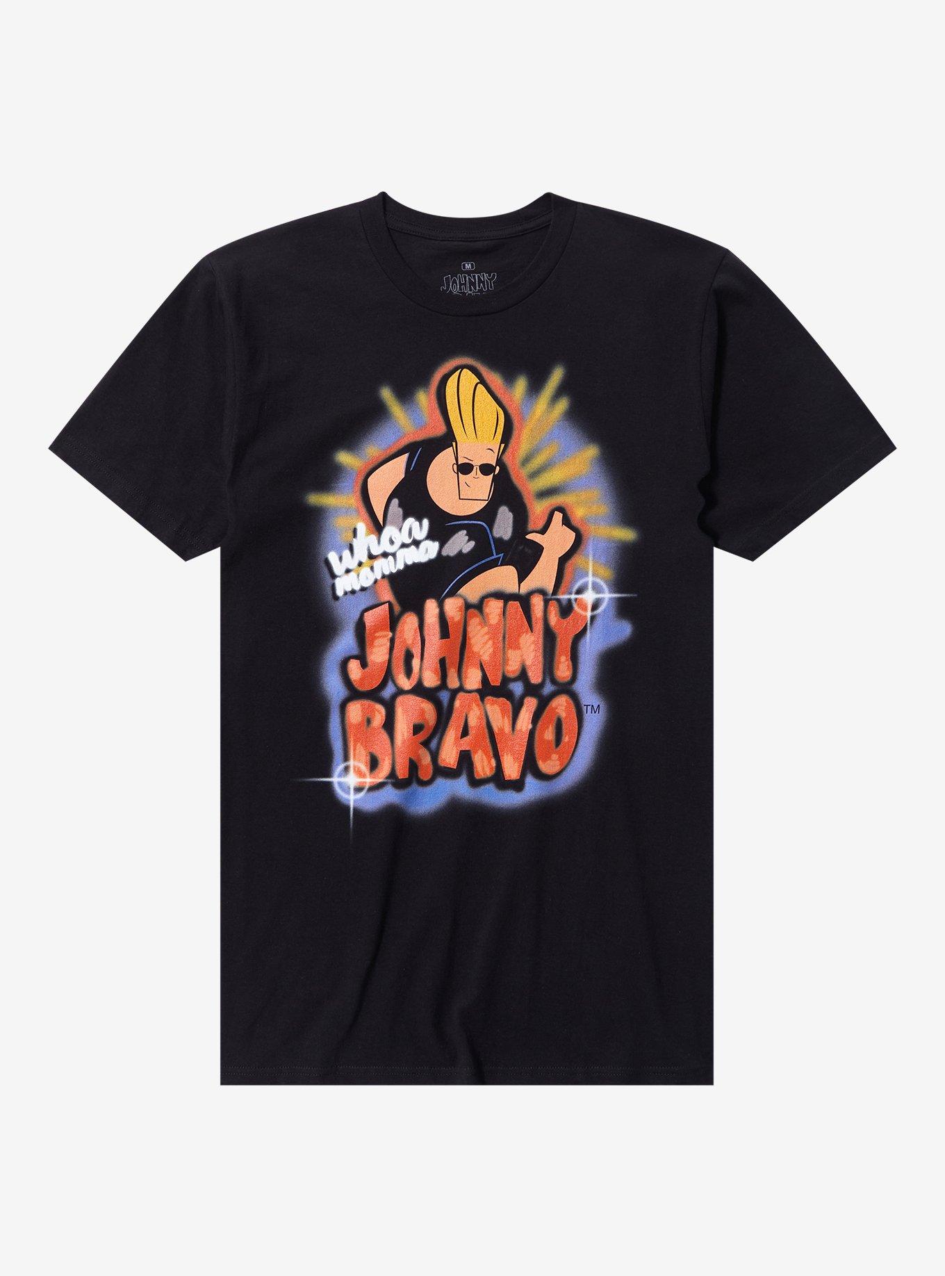 Johnny bravo t shirt hotsell