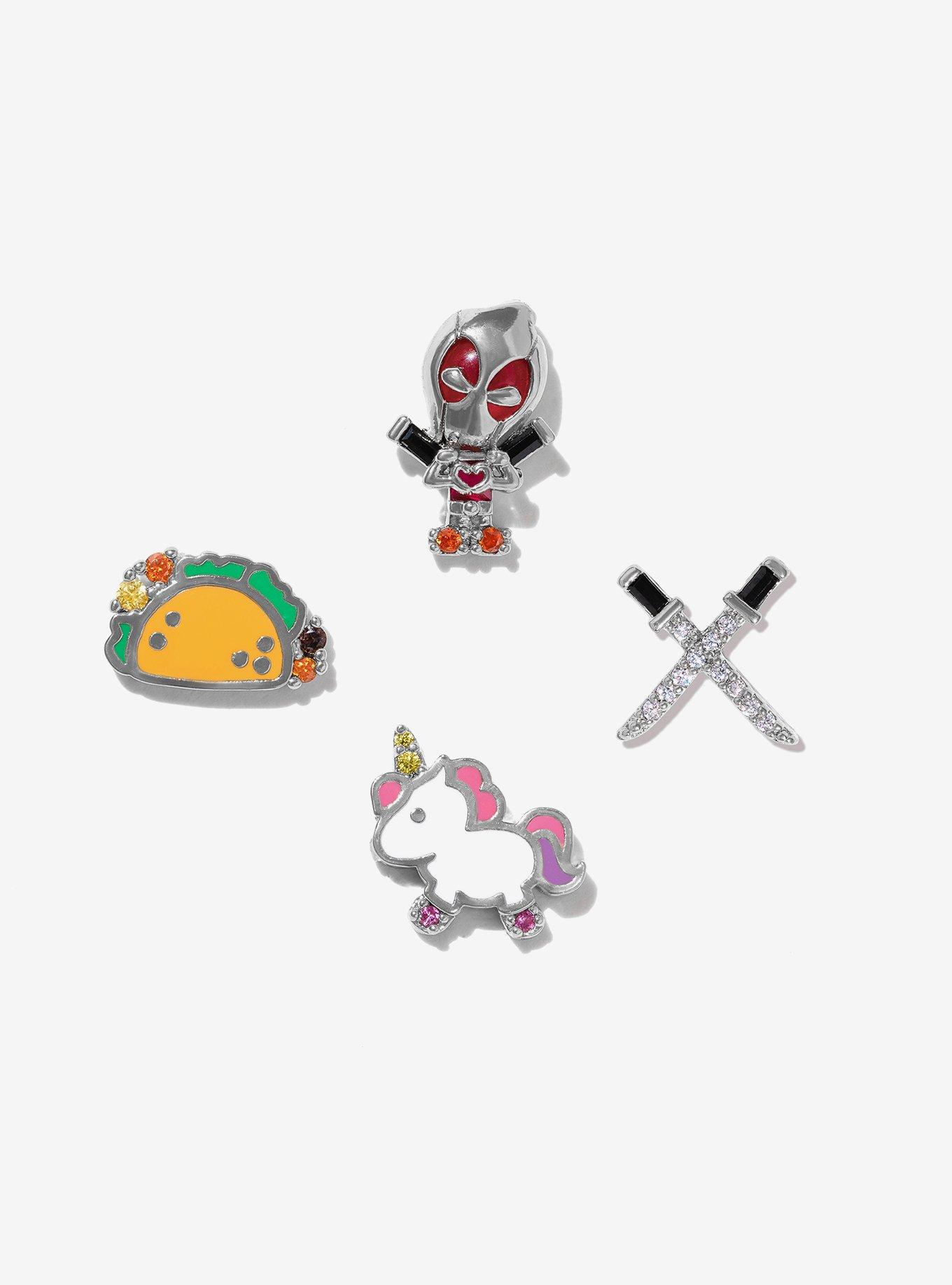 Marvel Deadpool X Girls Crew Mismatch Stud Earring Set, , hi-res