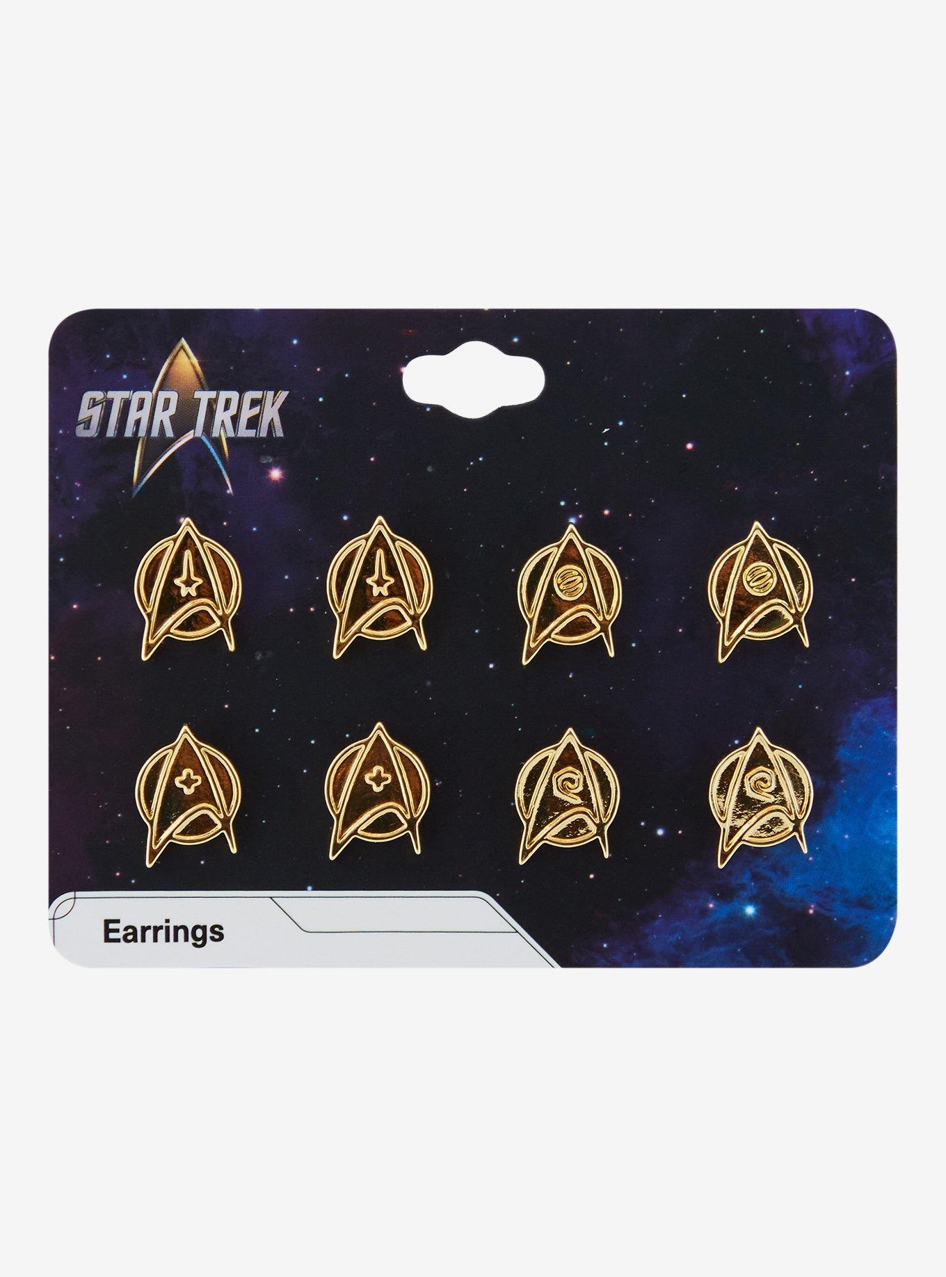 Star Trek Starfleet Badges Stud Earring Set, , hi-res