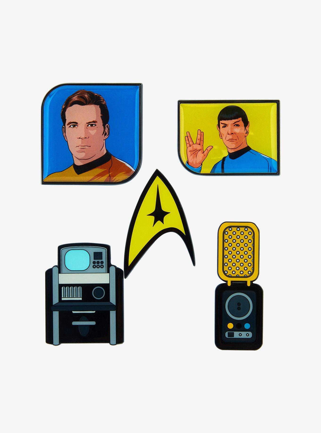 Star Trek Icons Enamel Pin Set Her Universe Exclusive, , hi-res