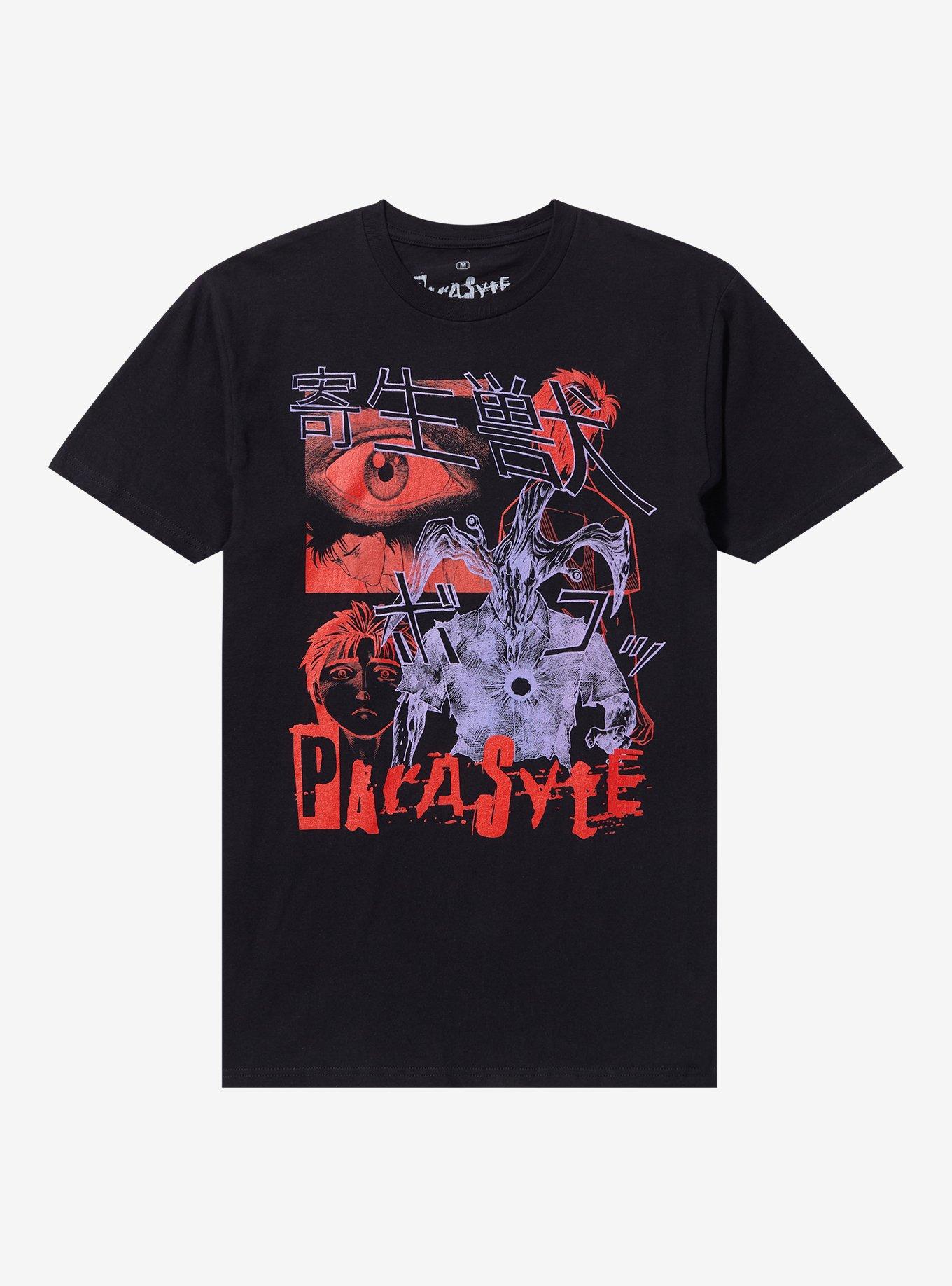 Parasyte Tonal Collage T-Shirt, BLACK, hi-res