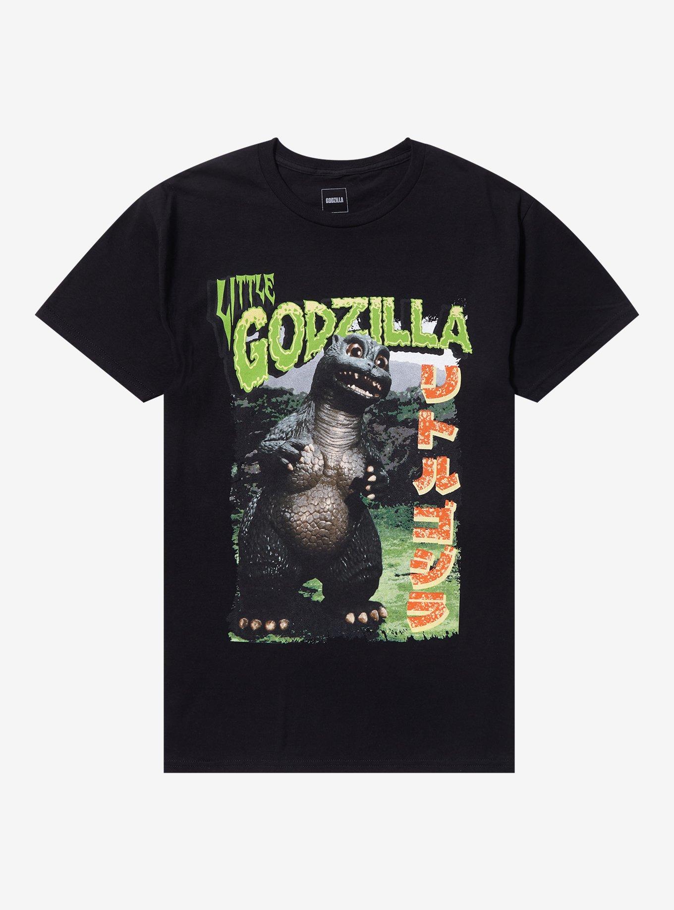 Little Godzilla Poster T-Shirt, BLACK, hi-res