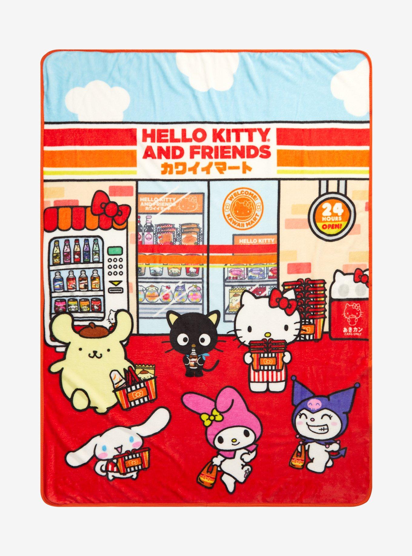 Hello Kitty And Friends Kawaii Mart Throw Blanket, , hi-res