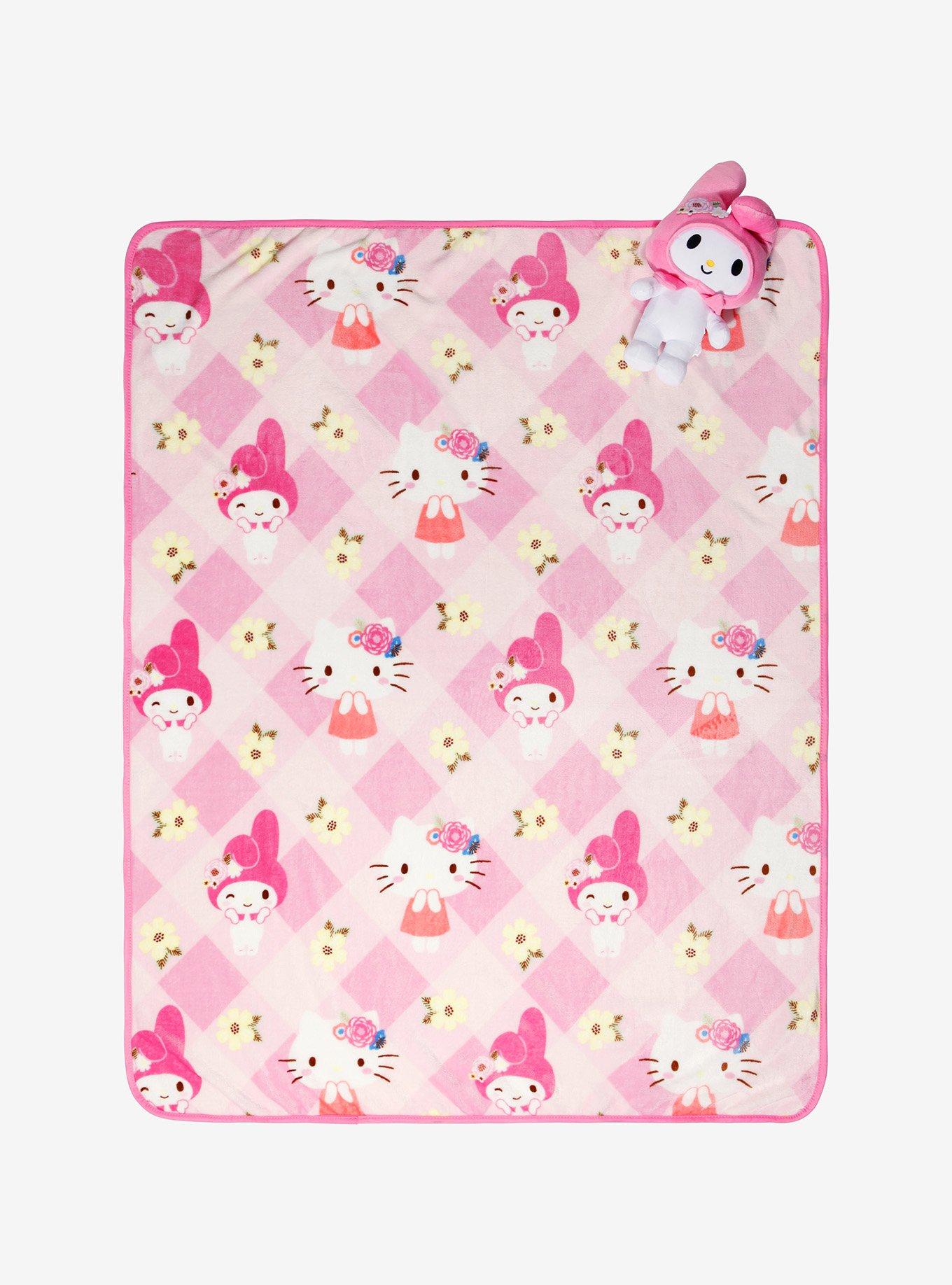 My Melody Character Pillow & Throw Blanket Set, , hi-res