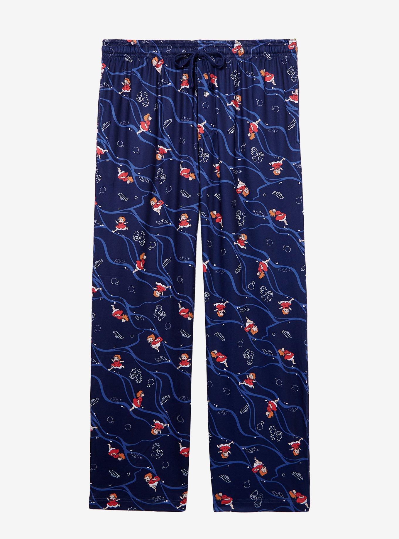 Studio Ghibli Ponyo Poses Allover Print Sleep Pants — BoxLunch Exclusive, , hi-res