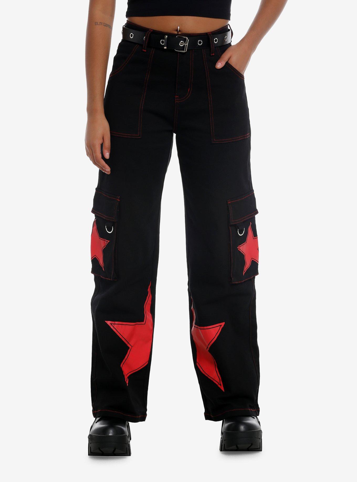 Red Star Grommet Cargo Pants