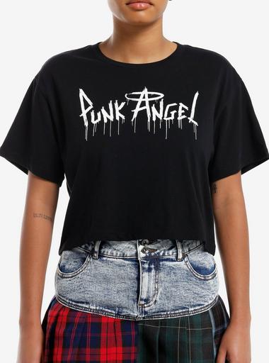 CPGN STUDIO☆Angel Brooch Crop short sleeve T-shirt Angel Brooch Crop Short-Sleeve T-shirt [Black] T恤68.00 超值