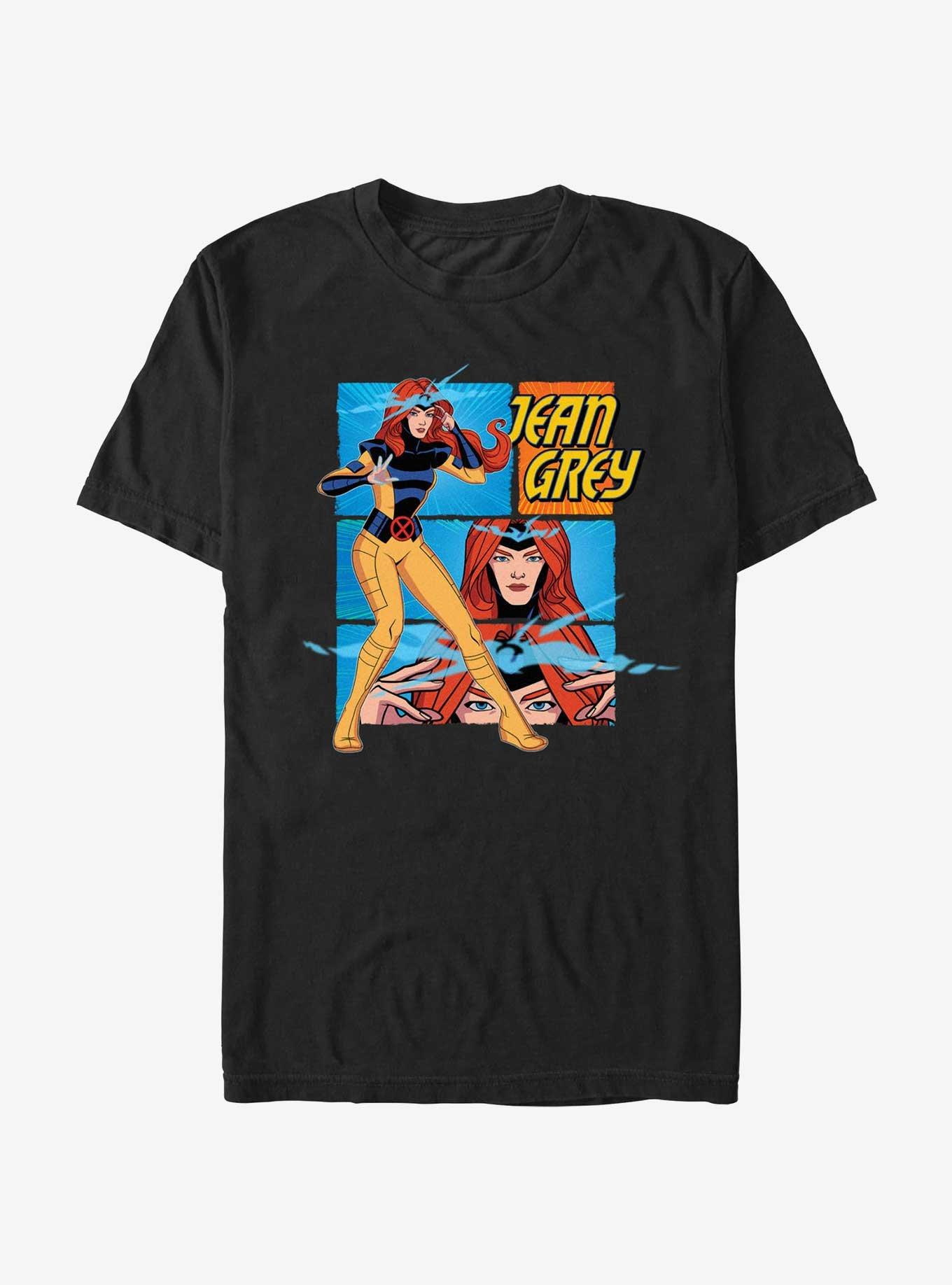Marvel X-Men '97 Jean Grey Panels T-Shirt, BLACK, hi-res