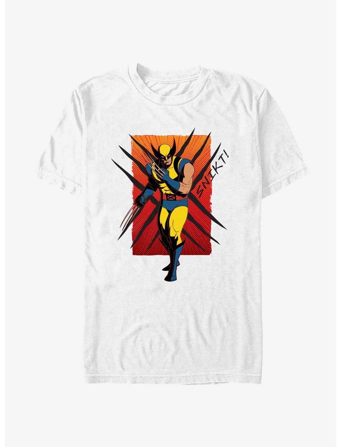 Marvel X-Men '97 Wolverine Snikt T-Shirt, WHITE, hi-res
