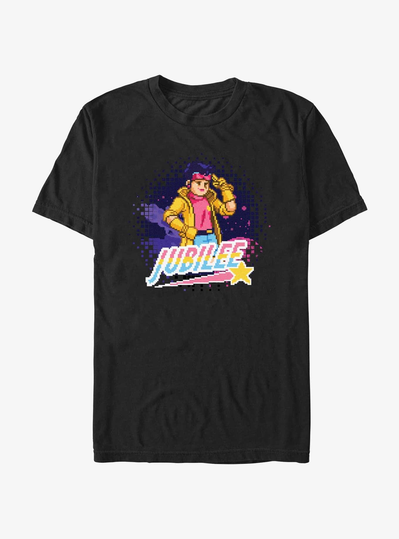 Marvel X-Men '97 Pixel Jubilee T-Shirt, BLACK, hi-res