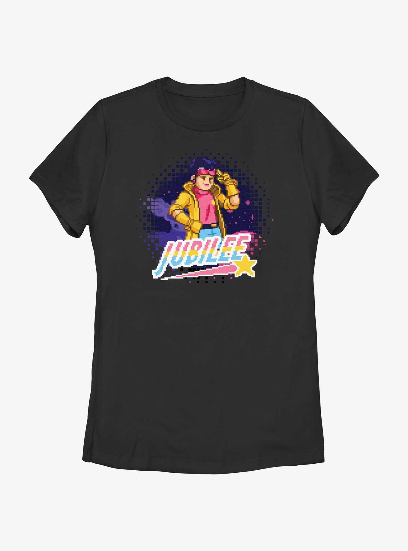 Marvel X-Men '97 Pixel Jubilee Womens T-Shirt, BLACK, hi-res