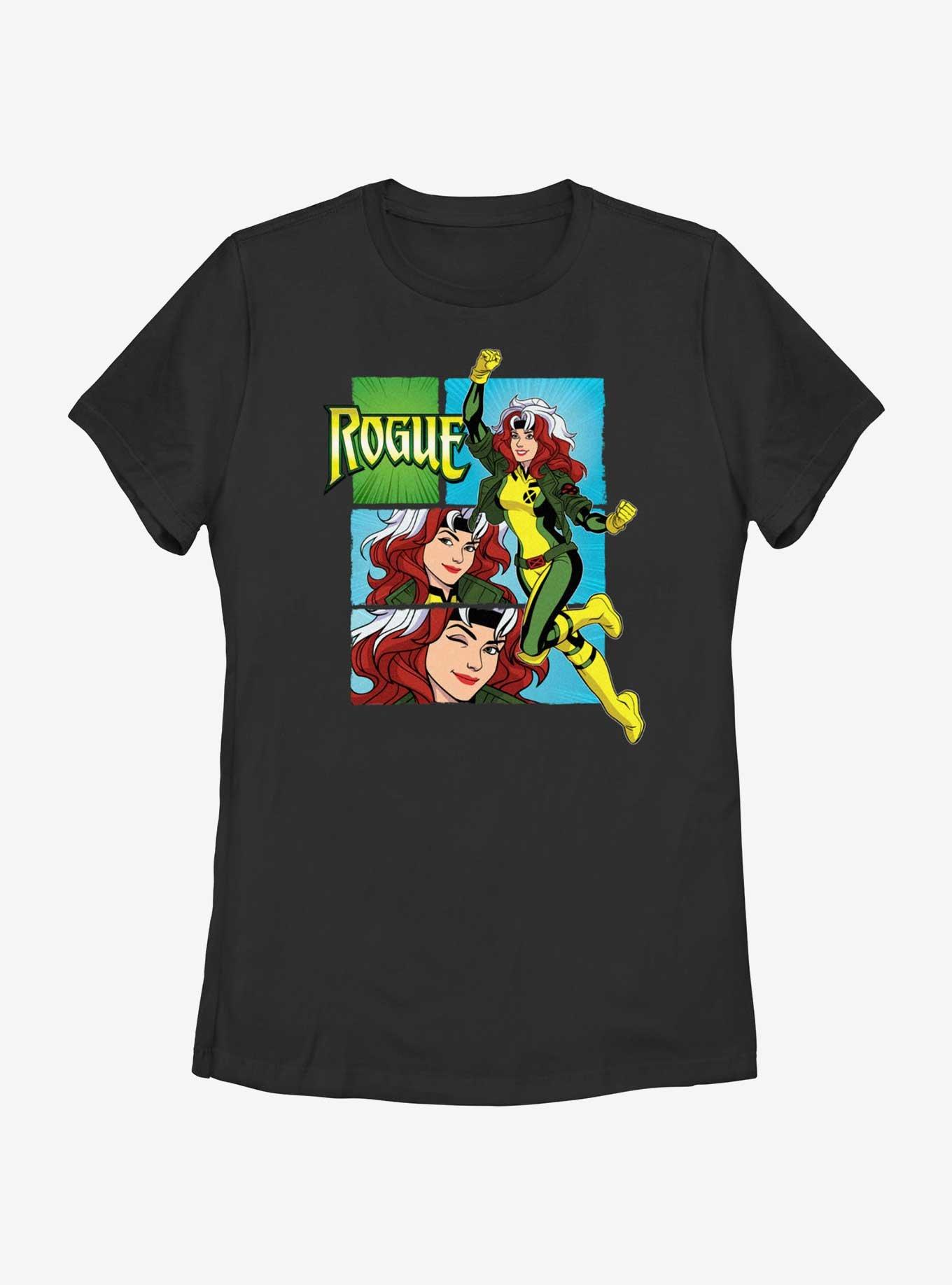 Marvel X-Men '97 Rogue Panels Womens T-Shirt, BLACK, hi-res