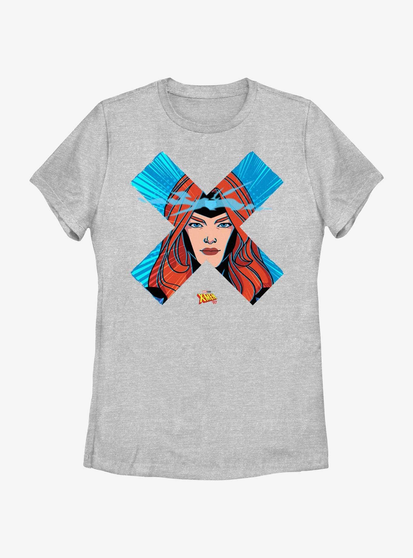 Marvel X-Men '97 Jean Grey Face Womens T-Shirt, ATH HTR, hi-res
