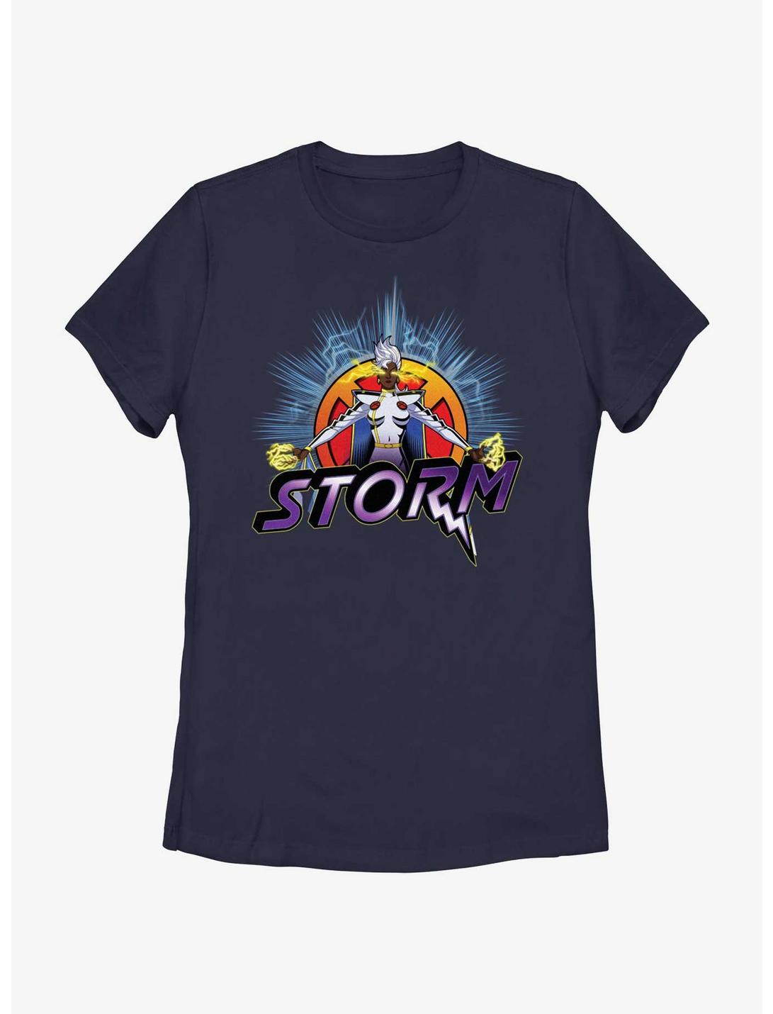 Marvel X-Men '97 Storm Super Power Womens T-Shirt, NAVY, hi-res