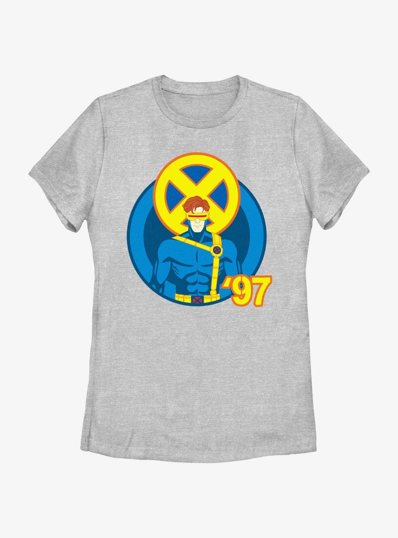 Marvel X-Men '97 Cyclops Portrait Womens T-Shirt, ATH HTR, hi-res
