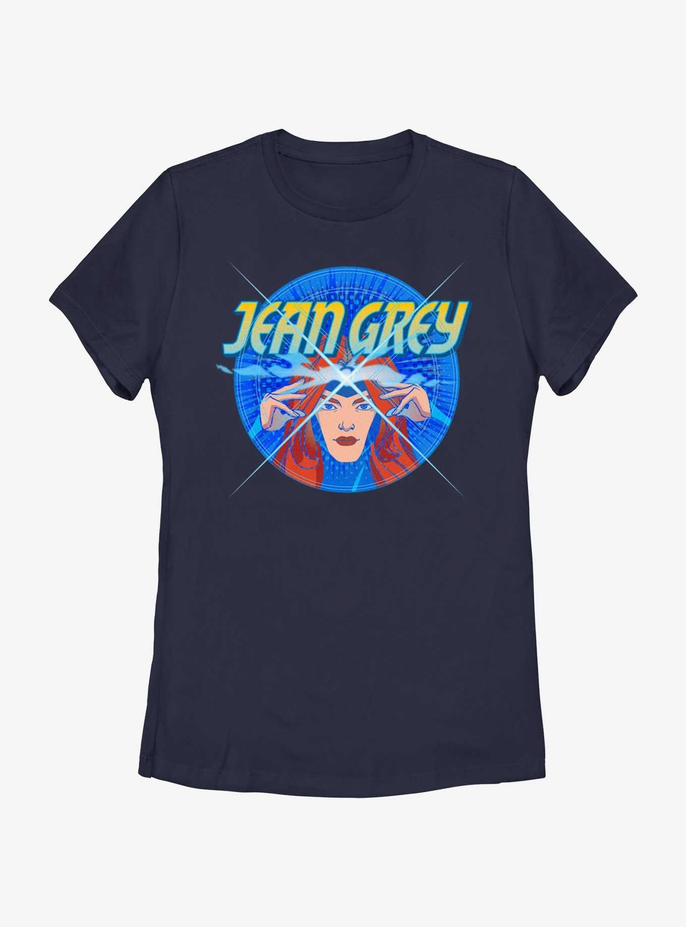 Marvel X-Men '97 Jean Grey Power Womens T-Shirt, NAVY, hi-res