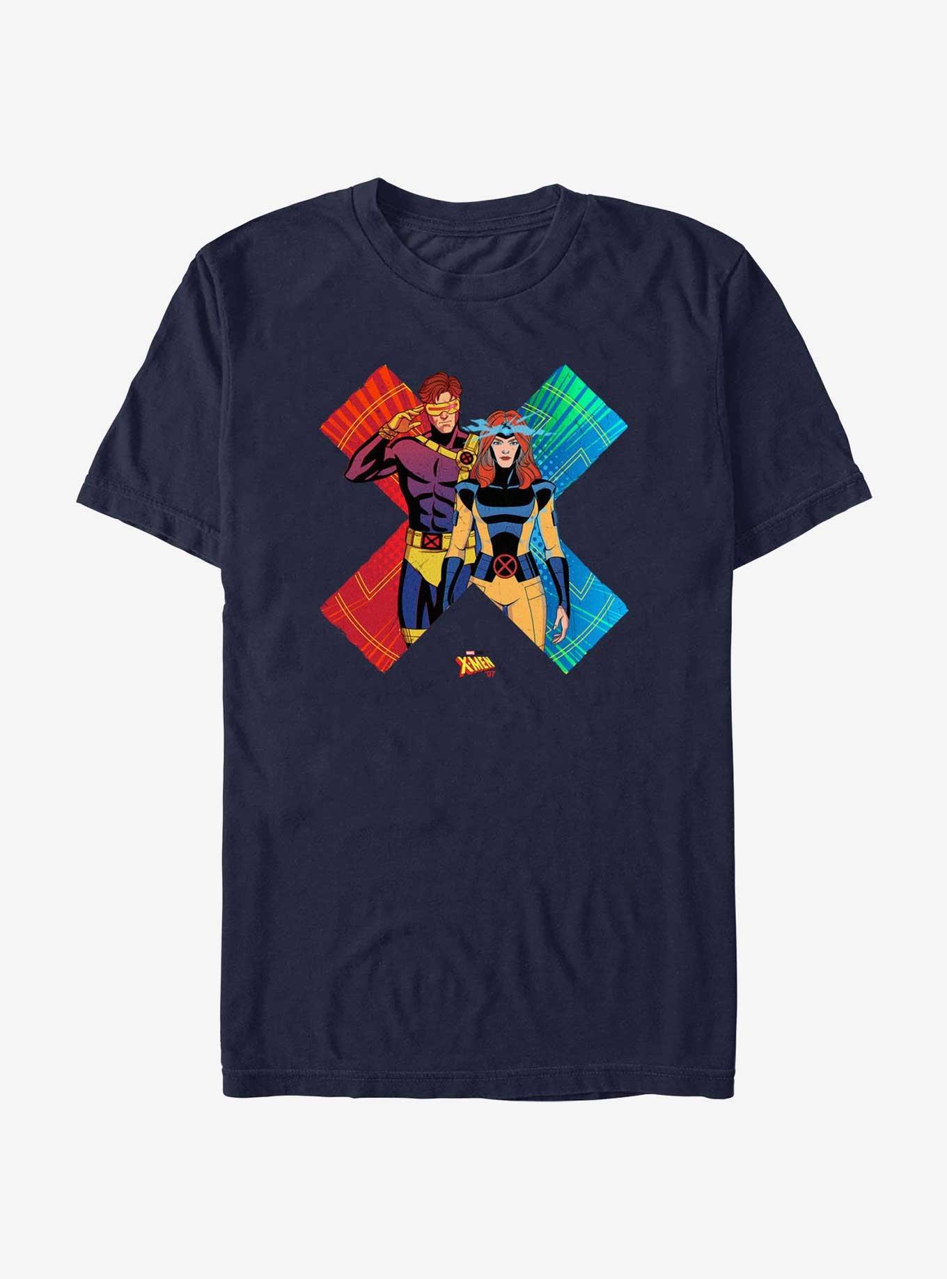 Marvel X-Men '97 Cyclops And Jean Grey T-Shirt, NAVY, hi-res