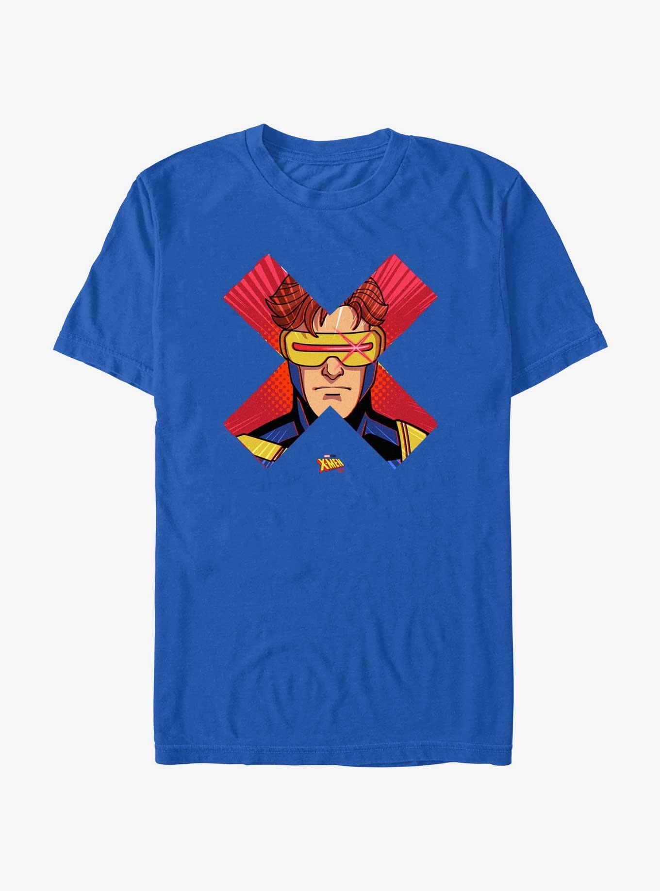 Marvel X-Men '97 Cyclops Face T-Shirt, ROYAL, hi-res