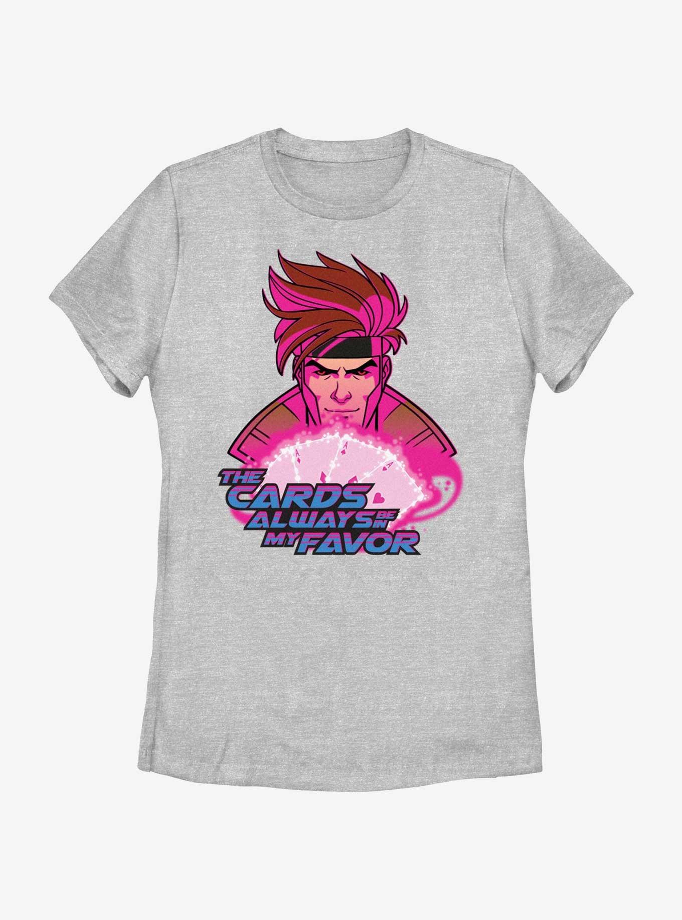 Marvel X-Men '97 Gambit Cards In My Favor Womens T-Shirt, ATH HTR, hi-res