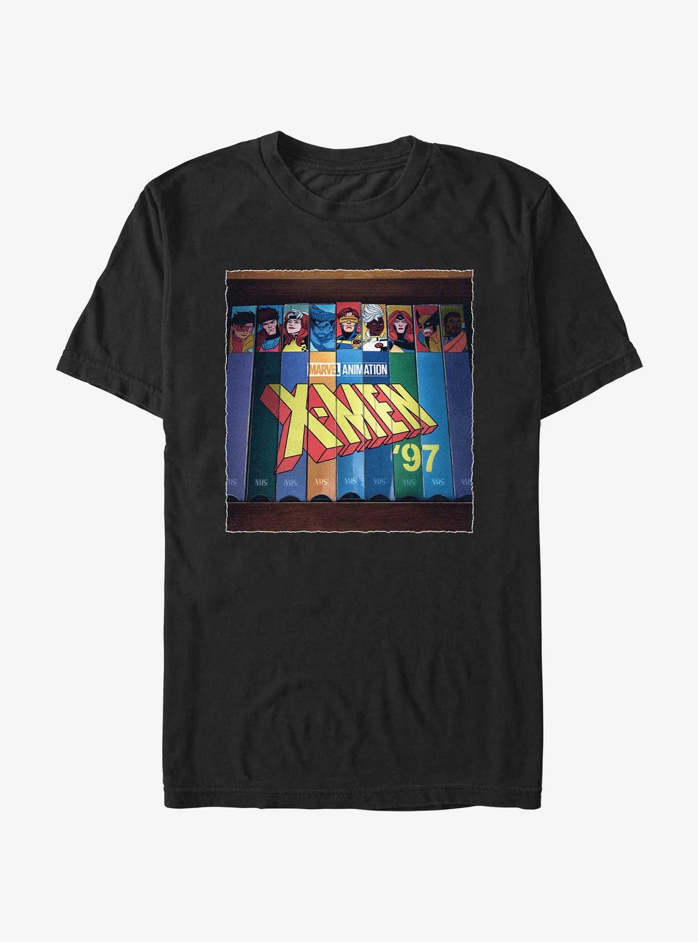 Marvel X-Men '97 VHS Collection T-Shirt, BLACK, hi-res