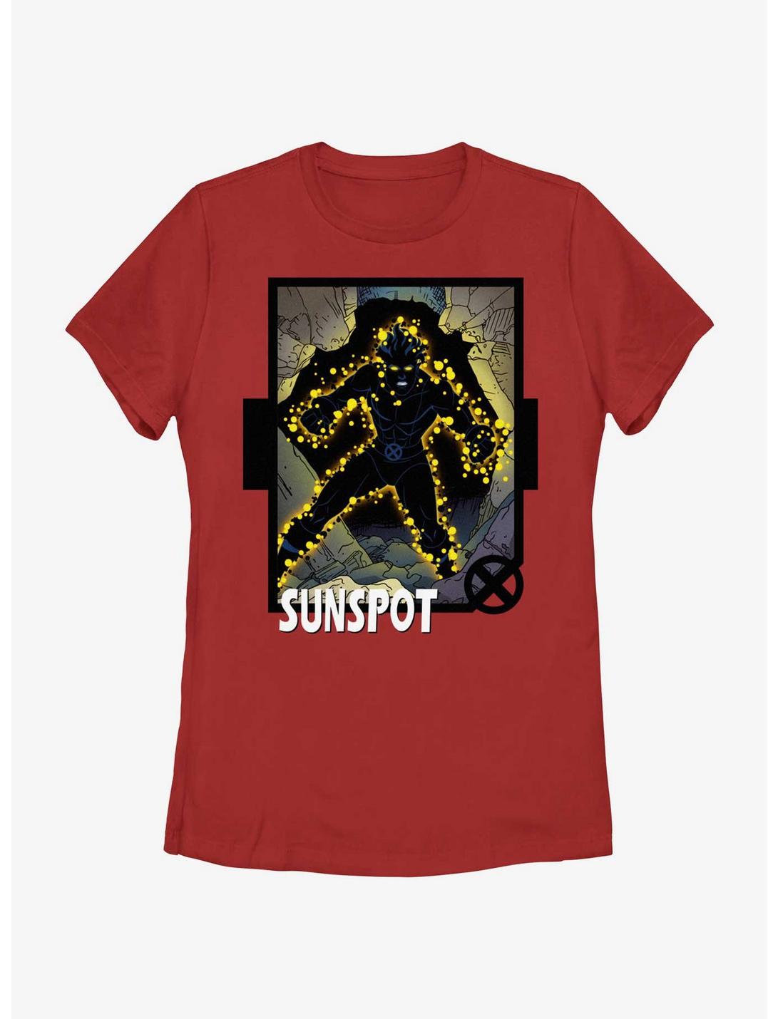 Marvel X-Men '97 Sunspot Card Womens T-Shirt, RED, hi-res