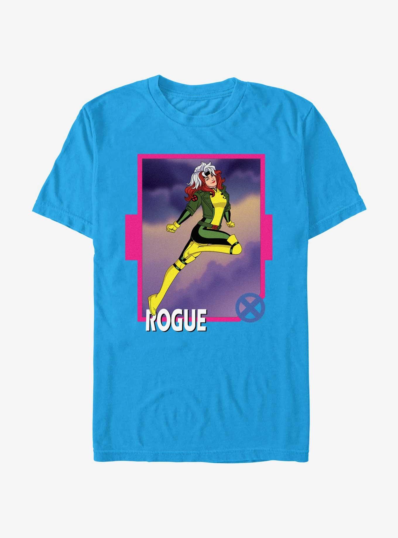 Marvel X-Men '97 Rogue Card T-Shirt, TURQ, hi-res