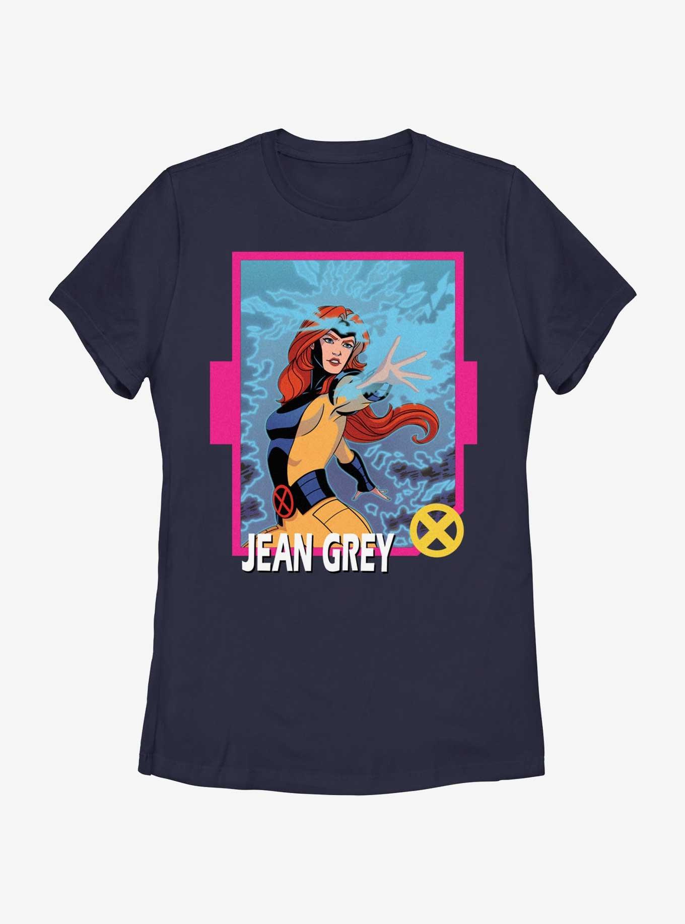 Marvel X-Men '97 Jean Card Womens T-Shirt, NAVY, hi-res