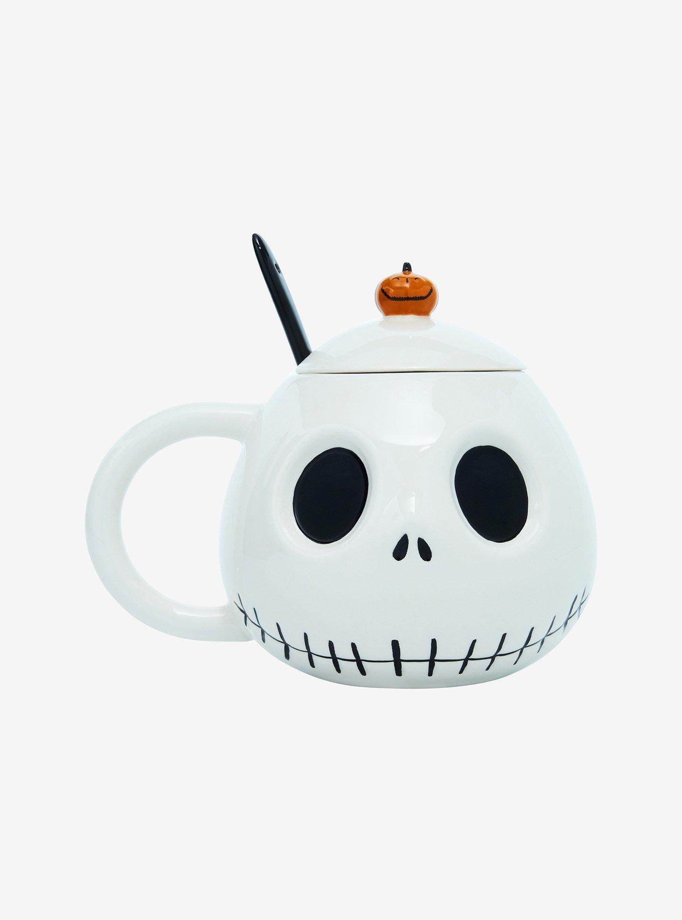 The Nightmare Before Christmas Jack Skellington Head Lidded Mug With Spoon, , hi-res