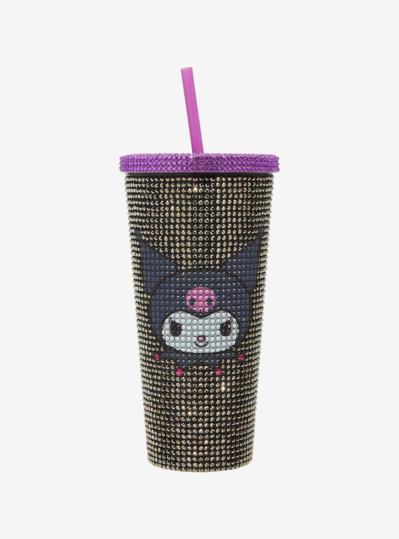 Kuromi Rhinestone Acrylic Travel Cup, , hi-res