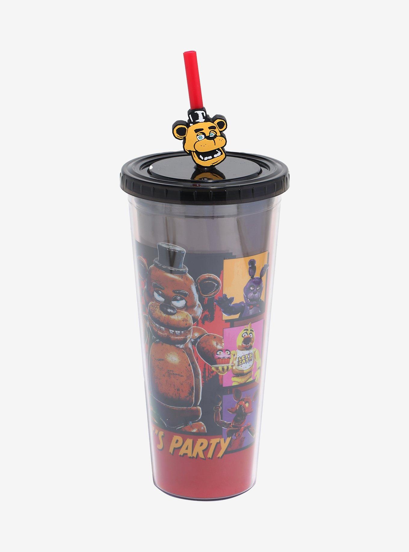 Five Nights At Freddy's Straw Topper Acrylic Travel Cup, , hi-res