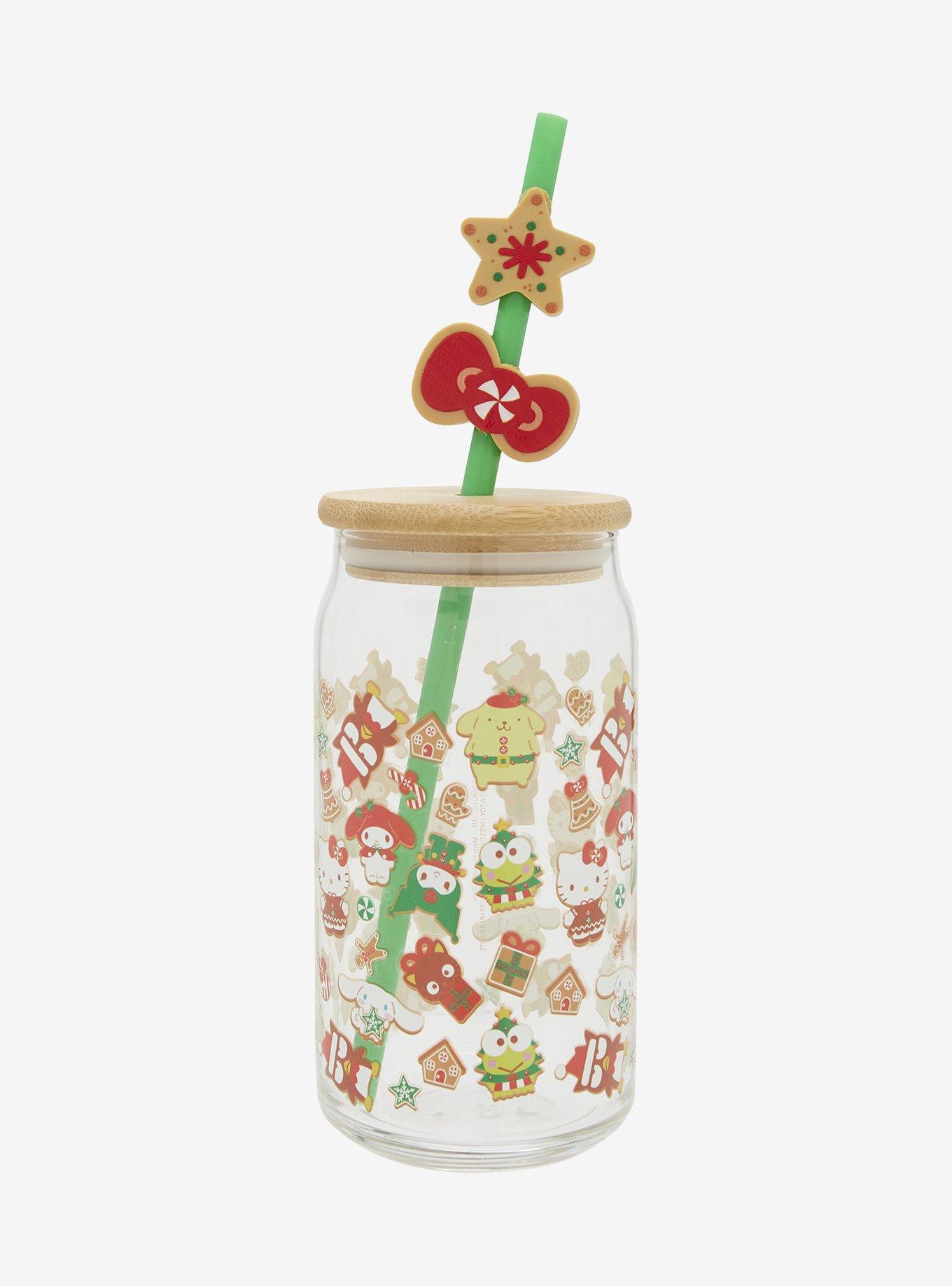 Hello Kitty And Friends Gingerbread Glass Cup, , hi-res