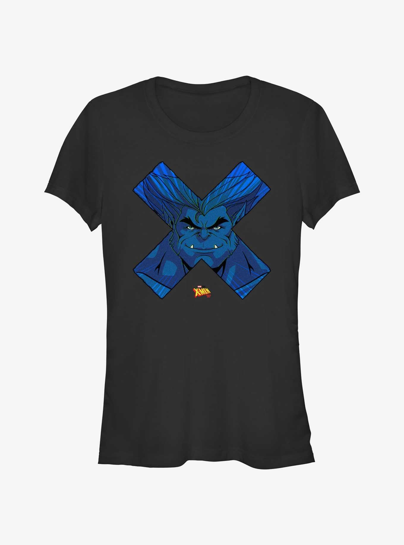 Marvel X-Men '97 Beast Face Girls T-Shirt, BLACK, hi-res