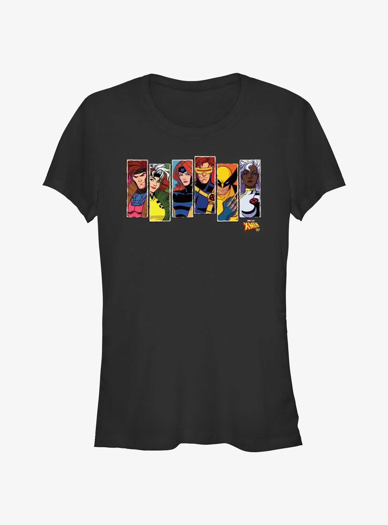 Marvel X-Men '97 Vertical Portraits Girls T-Shirt, BLACK, hi-res